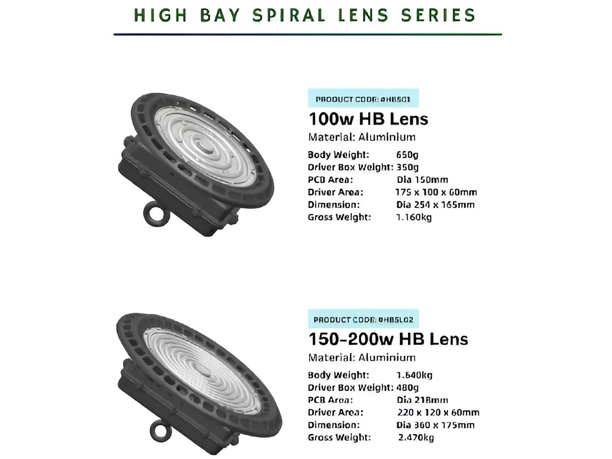 High-bay UFO Spiral